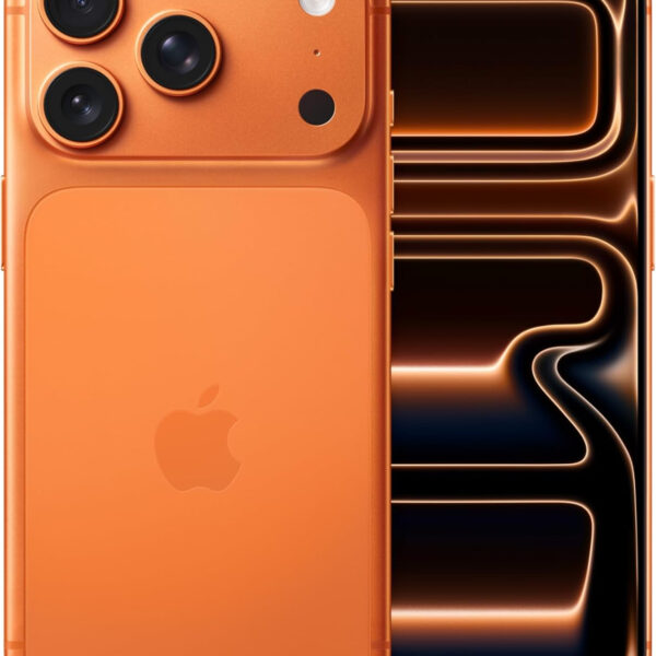 Apple iPhone 17 Pro 256 GB: 6.3-inch Display with ProMotion up to 120Hz, A19 Pro Chip, Breakthrough Battery Life, Pro Fusion Camera System with Center Stage Front Camera Cosmic Orange