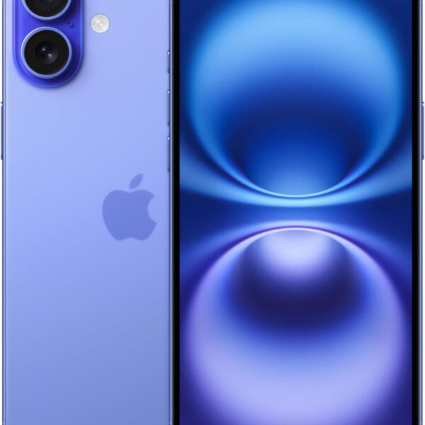 Apple iPhone 16 Plus 128 GB: 5G Mobile phone with Apple Intelligence, Camera Control, A18 Chip and a Big Boost in Battery Life. Works with AirPods Ultramarine