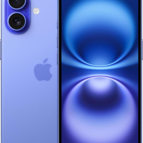 Apple iPhone 16 128 GB: 5G Mobile phone with Apple Intelligence, Camera Control, A18 Chip and a Big Boost in Battery Life. Works with AirPods Ultramarine