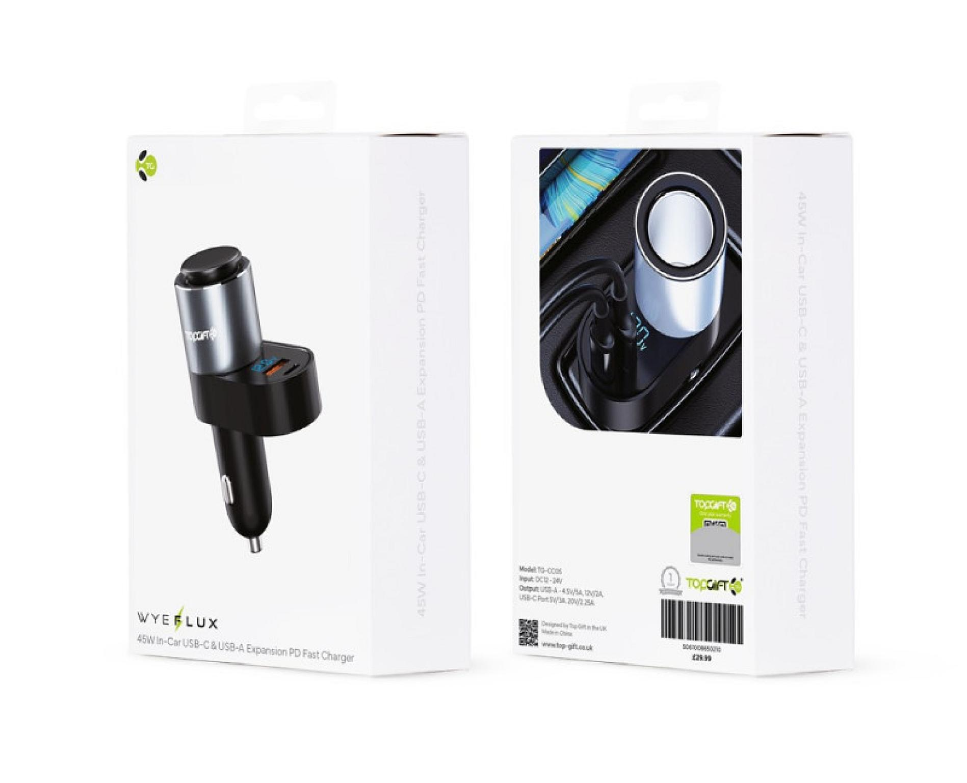 WYEFLUX USB-C and USB-A Expansion Fast Charger PD 45W - Image 3