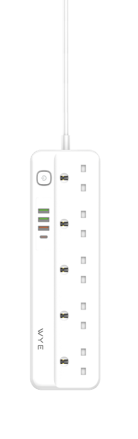 Extension Socket 10A Electric Outlets with USB PD QC3.0 Charging Ports
