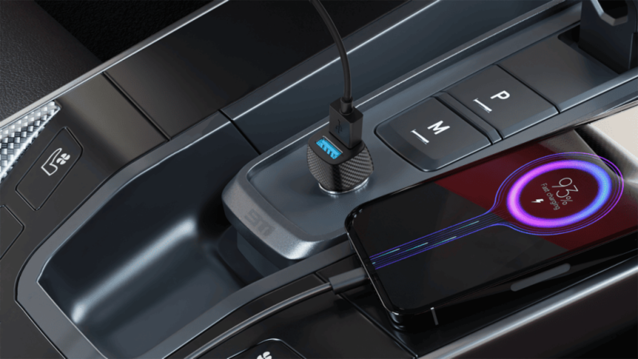 12W In-Car Charger Dual USB-A Port - Image 3