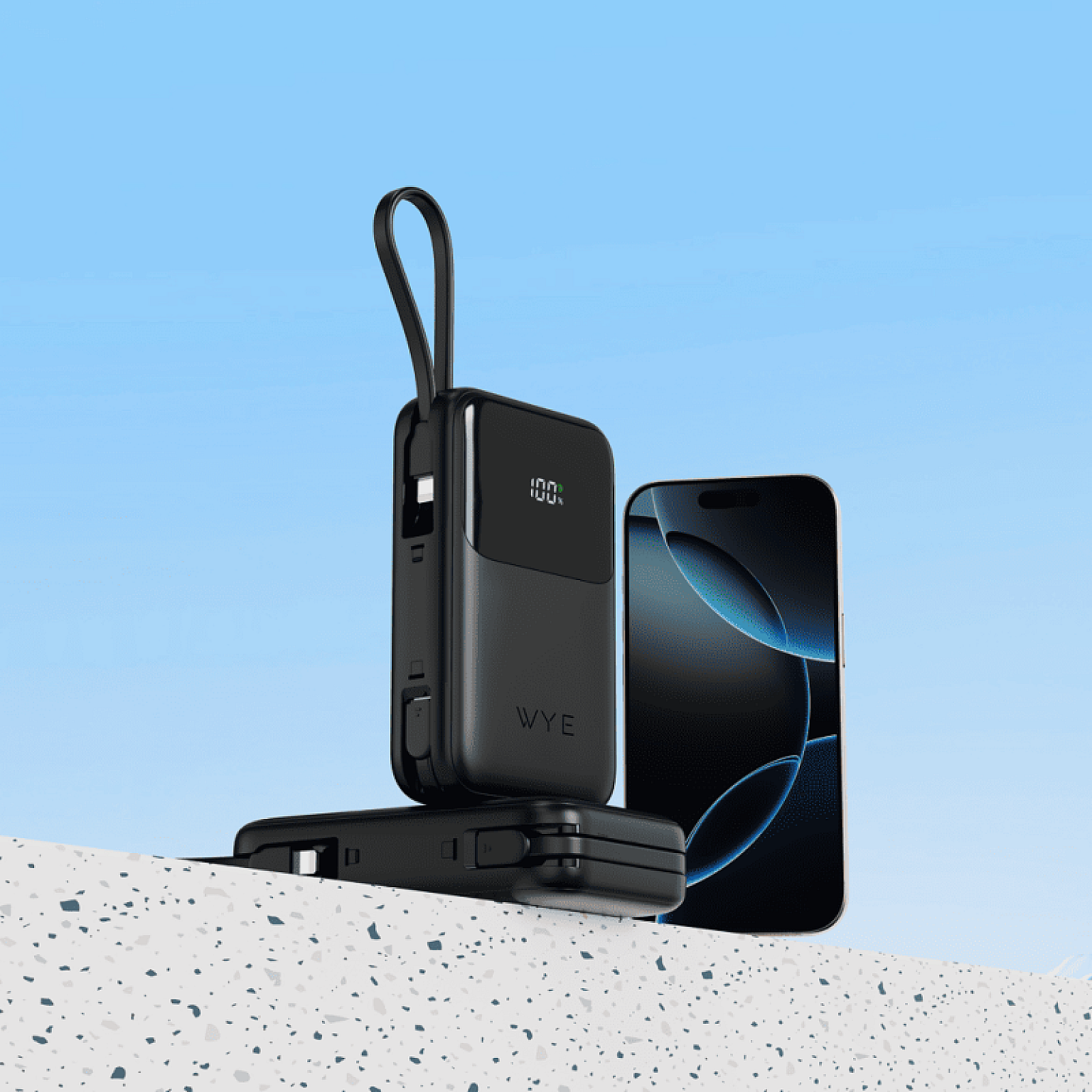 Fast Charging Power Bank With Build-in Cables 20K mAh - Image 4