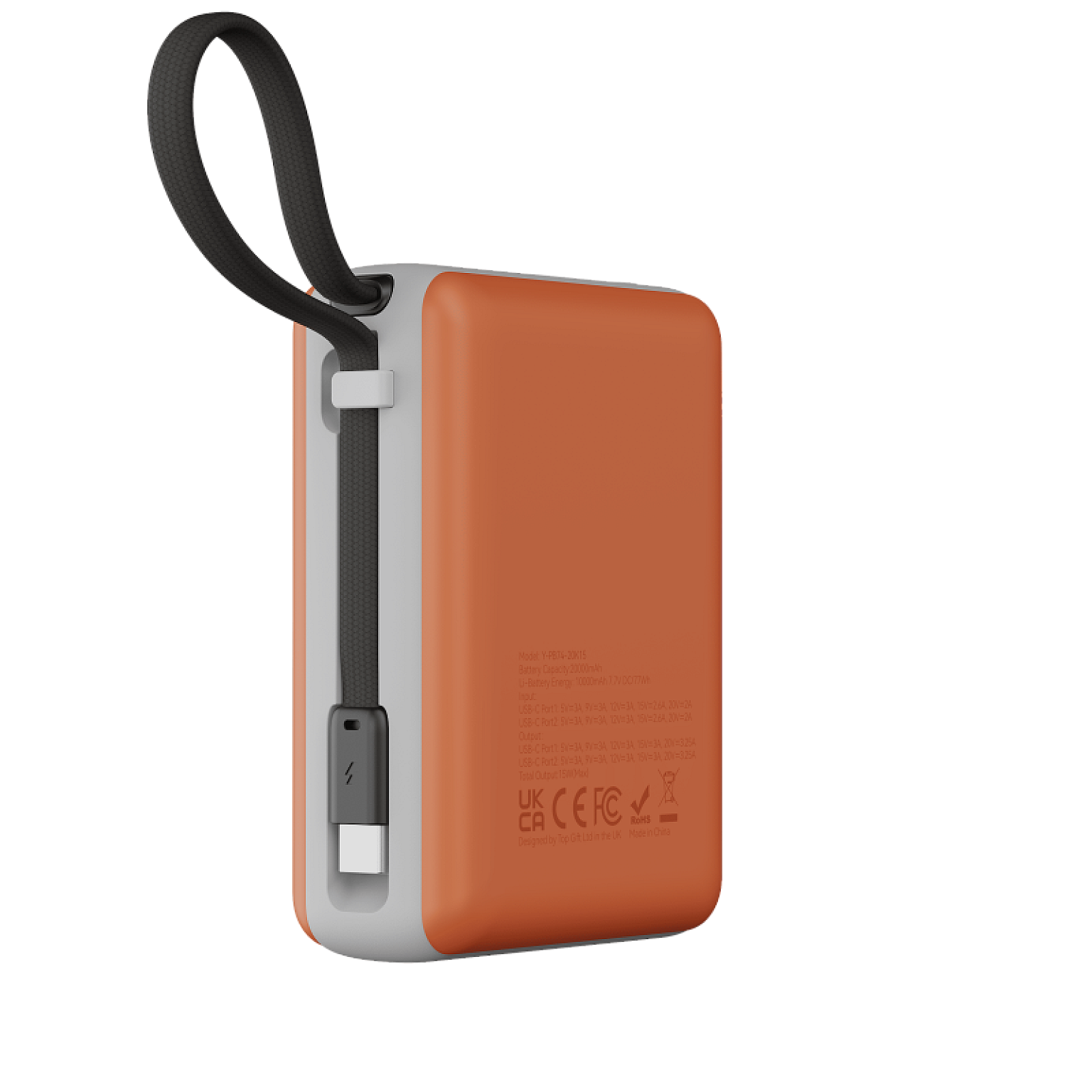 65W 20K Power Bank PB74 With Detachable Cable