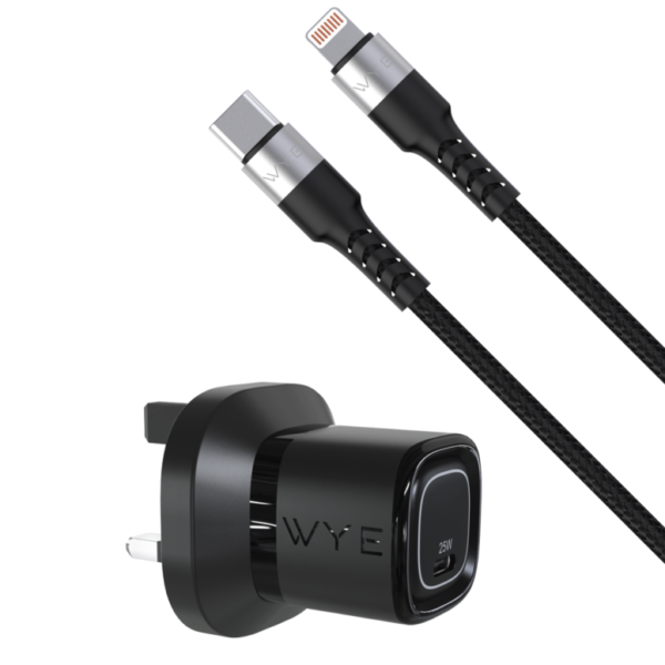 25W USB-C Charging Kit with USB-C to 8-Pin Cable (Gan III)