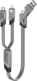 4-In-1 Fast Charging Data Cable for Charging Two Devices at Once